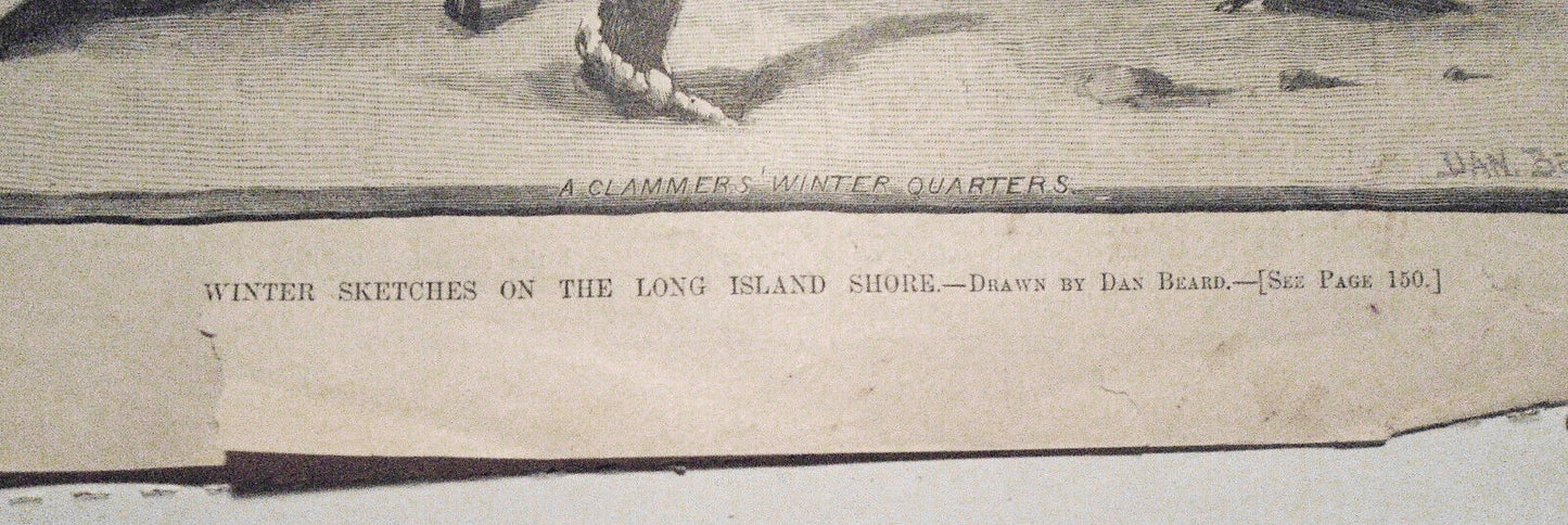 Winter Sketches On The Long Island Shore - Harper's Weekly, March 10, 1883