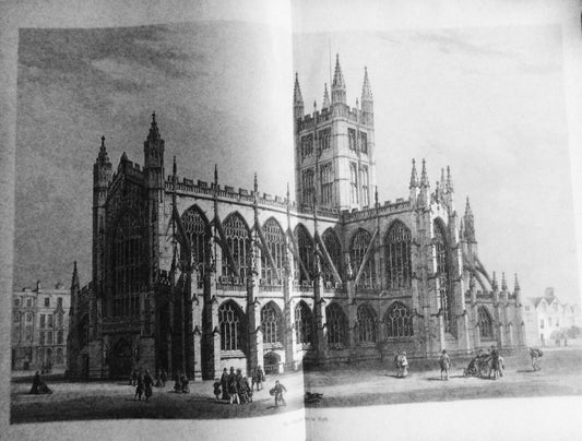Die Abteikirche in Bath. 1882. 16x22" original print