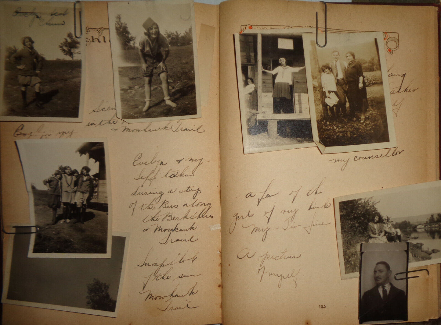 A MEMORY BOOK OF MY SCHOOLDAYS, 1920 Sylvia Kronish, with entries & photos