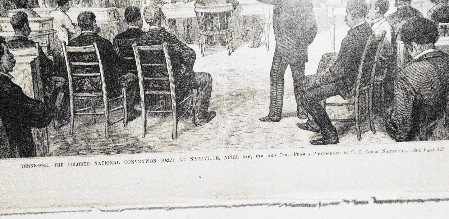 Tennessee - The Colored National Convention Held at Nashville, Leslie's 5/6/1876