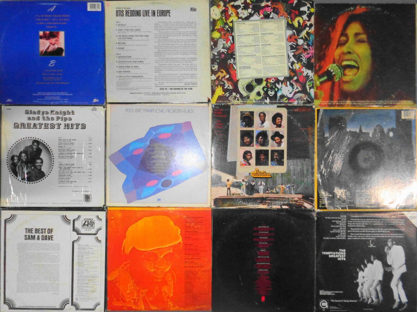 12 R&B/Soul LPs - Otis Redding, Gladys Knight, Bill Withers, Marvin Gaye, O'Jays