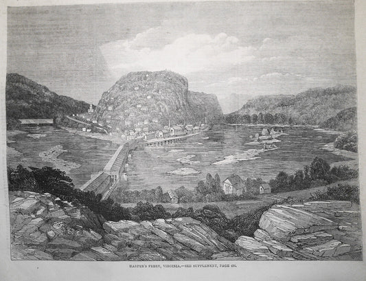 Harper's Ferry, Virginia - The Illustrated London News, May 25, 1861