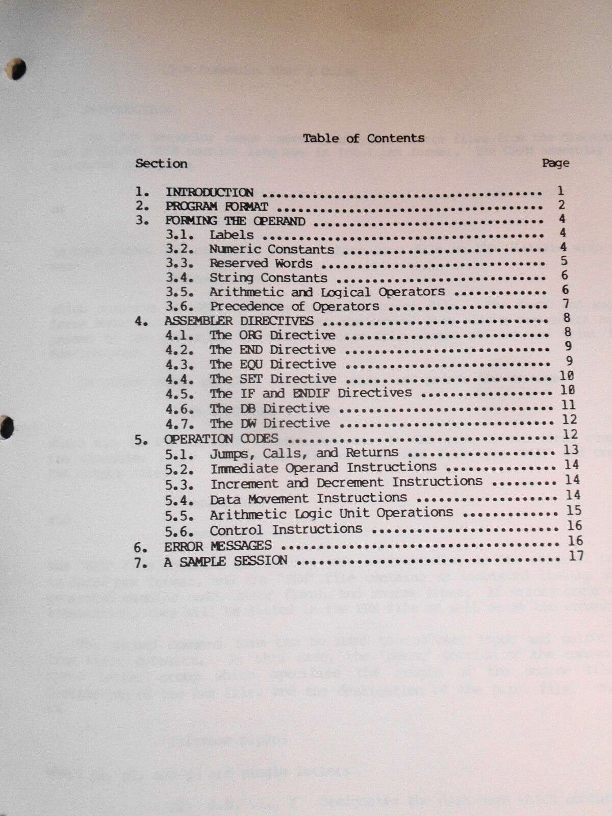 1979 Digital Research CP/M Assembler (ASM) User's Guide. Fine.