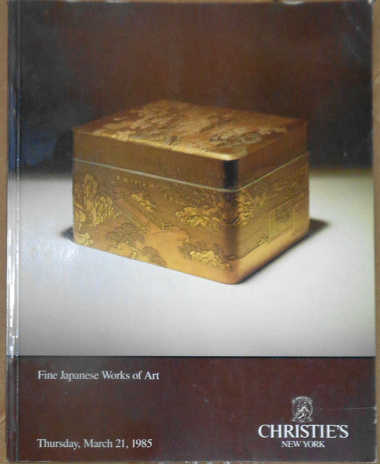 Christie's : Fine Japanese works of art, March 21, 1985