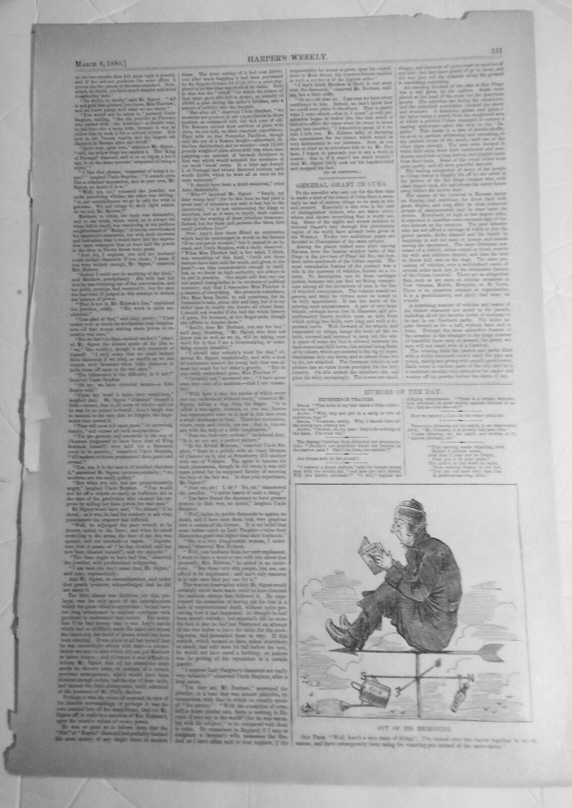 The Carnival in Central America - Harper's Weekly March 6, 1880 - Original print