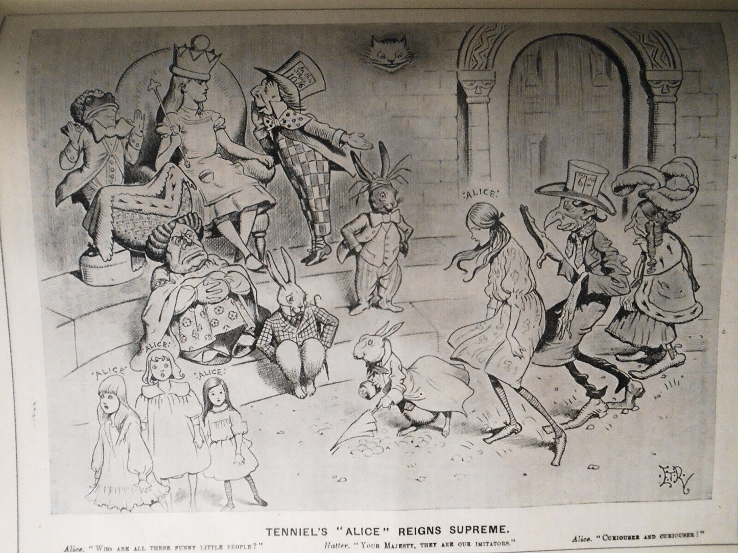 Punch Magazine, July-Dec 1907. Bound volume. With  1907 Almanac.