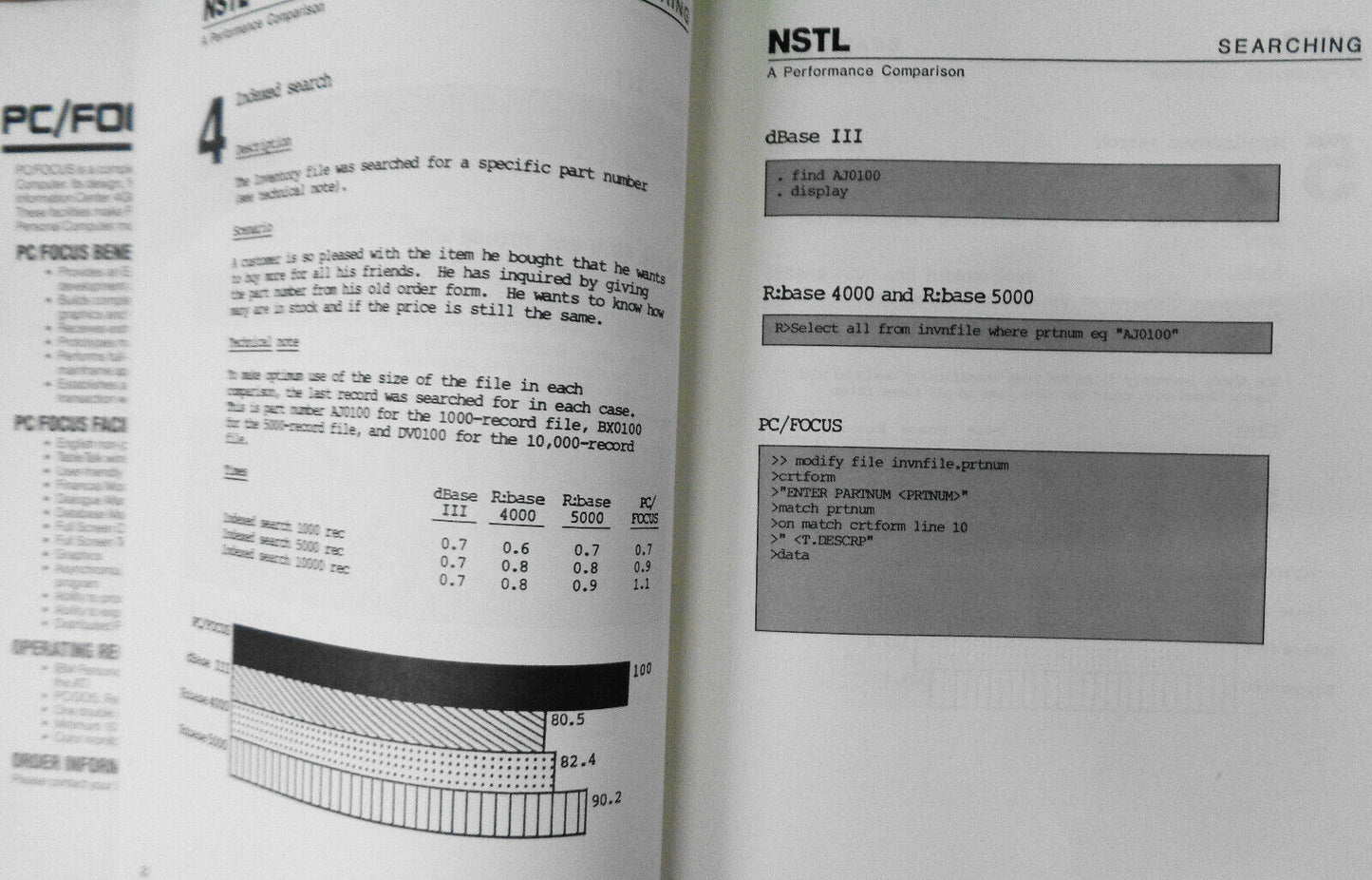 A Performance Benchmark - PC/FOCUS, dBase III, R:Base 4000, R:Base 5000