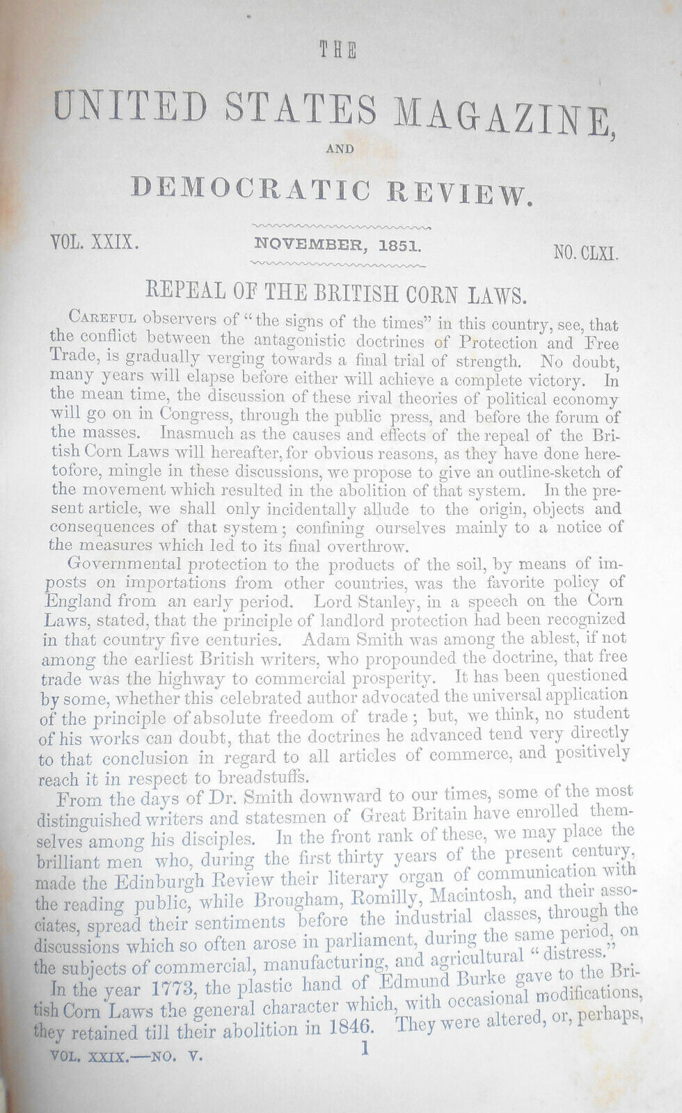 The United States Magazine and Democratic Review, November 1851