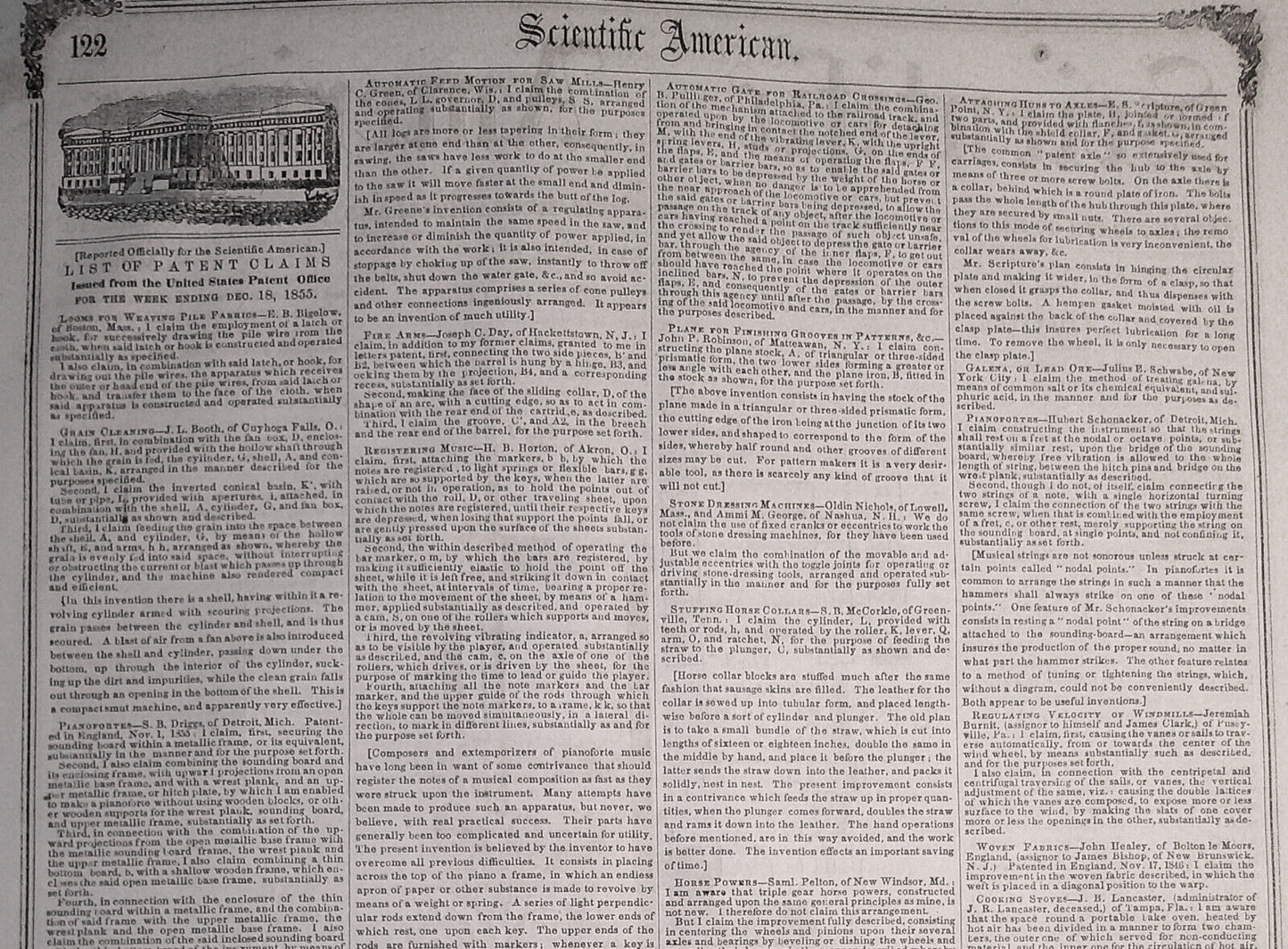 Scientific American, December 29, 1855. Franklin's great discovery; etc