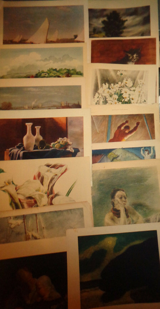 Lot Of 14 original Living American Art  Prints - 1939