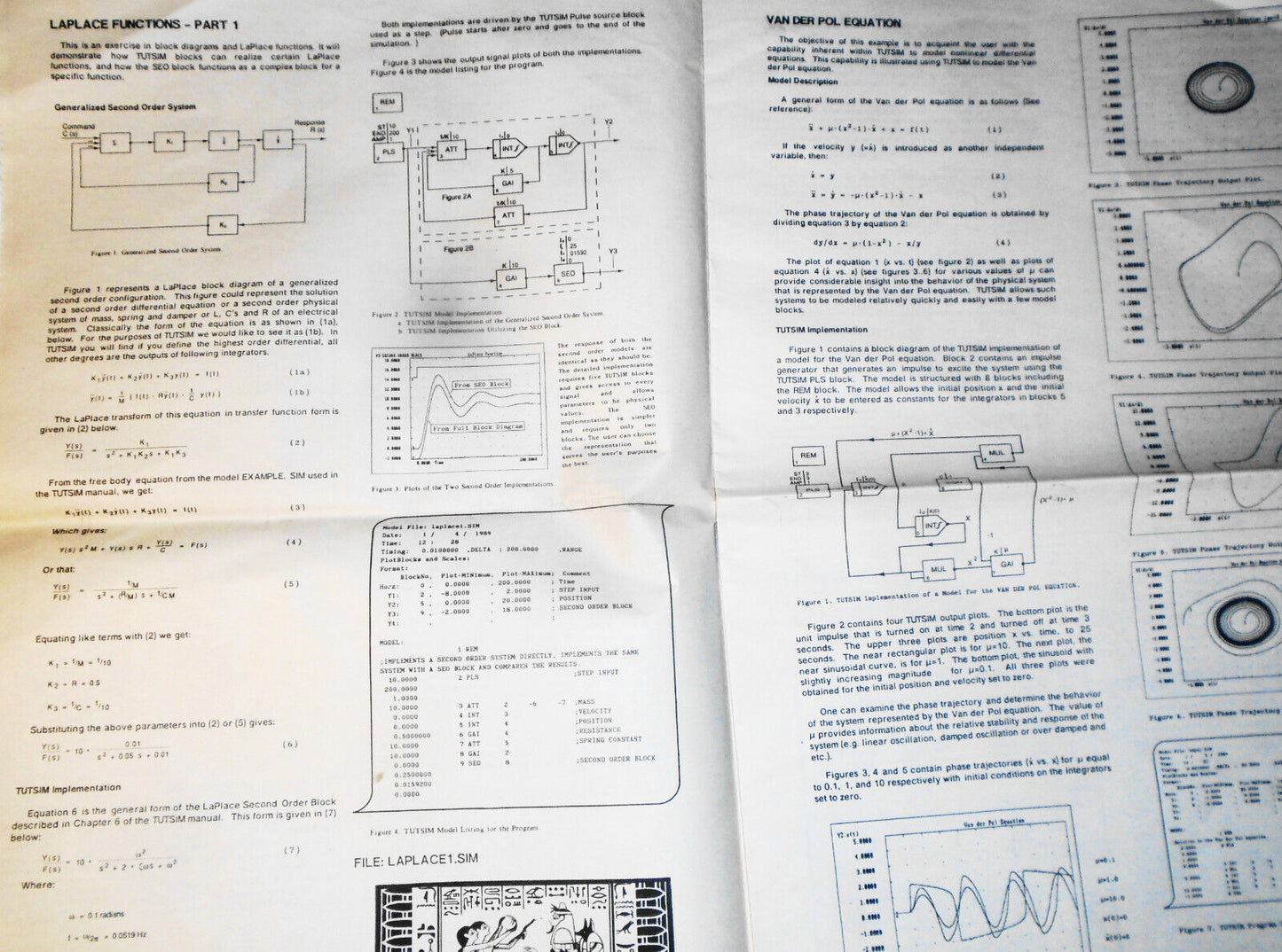 Tut's Blocks, July 1990 - TUTSIM - 1st commercial simulation software for IBM PC