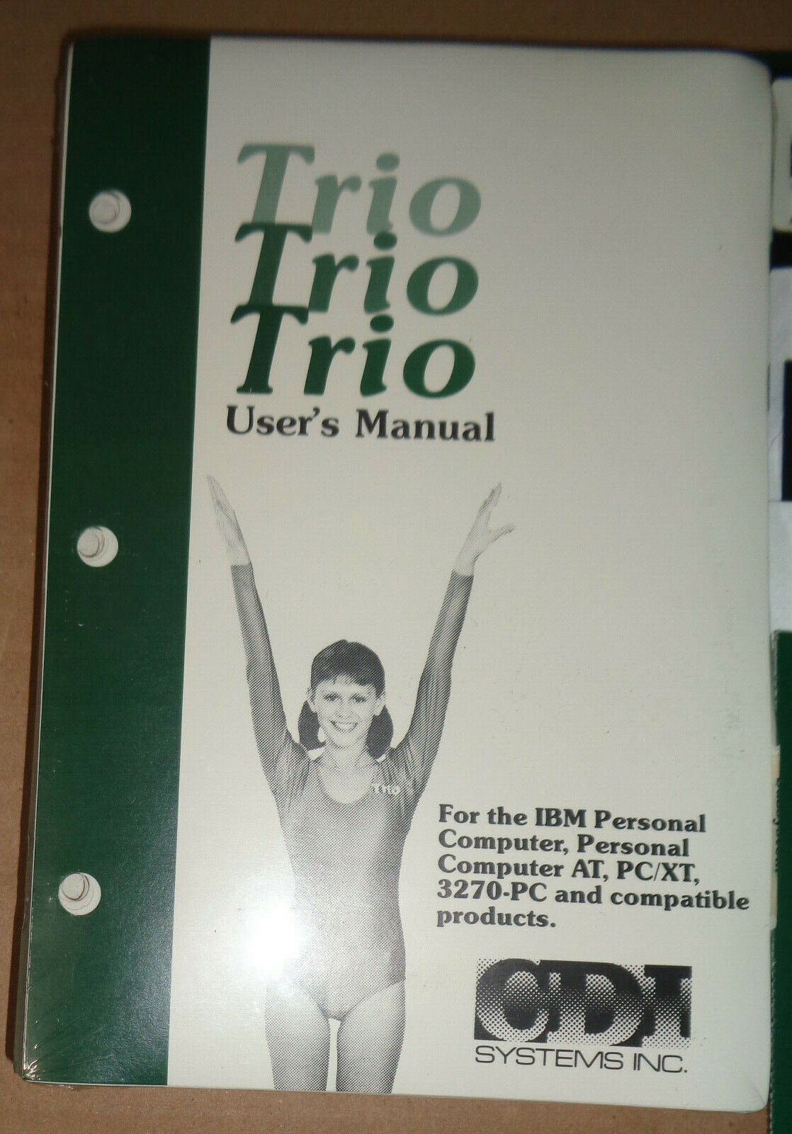 TRIO by CDI SYSTEMS, 1985. For IBM PC, XT, AT, 3270-PC. Fine. Never used.