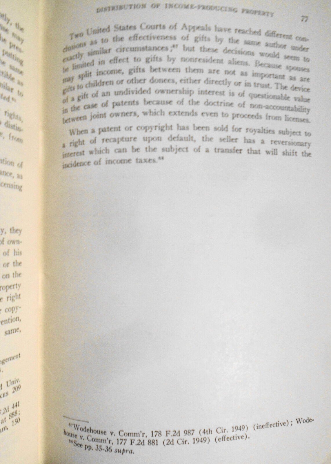 Tax aspects of patents, copyrights & trademarks.  Paul Gitlin, W R Woodward 1960