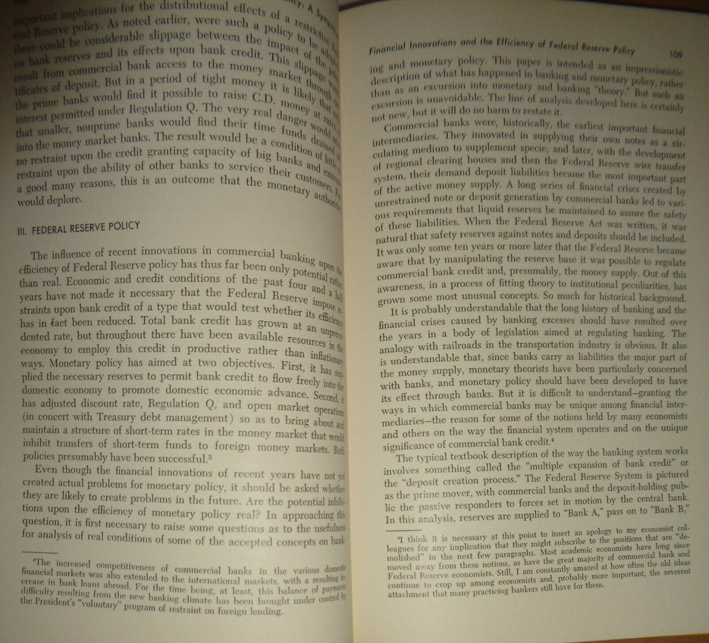 Monetary process and policy: a symposium edited by George Horwich 1967 Hardcover