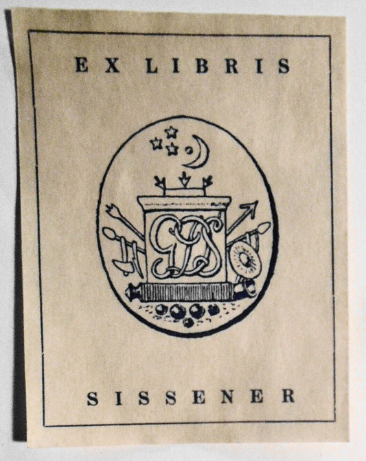 Sissener Ex Libris bookplate