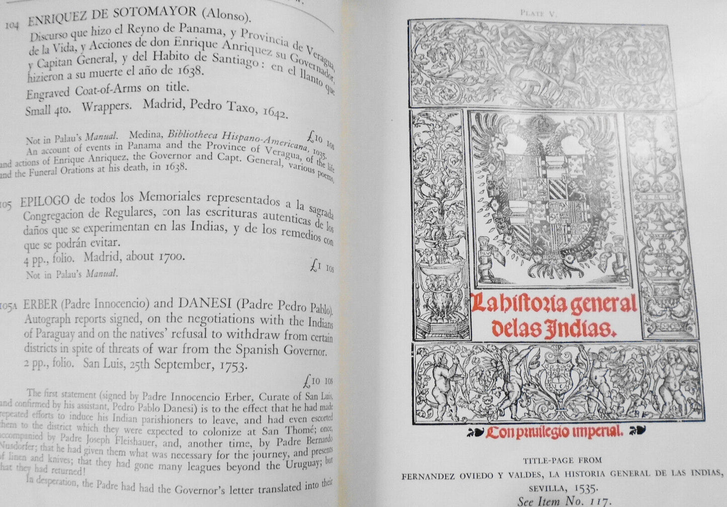 1927 Books on America in Spanish : Bibliotheca Americana Part 6, Maggs Bros #496