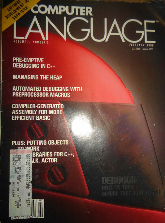Computer Language Magazine, February 1990 - Debugging C++