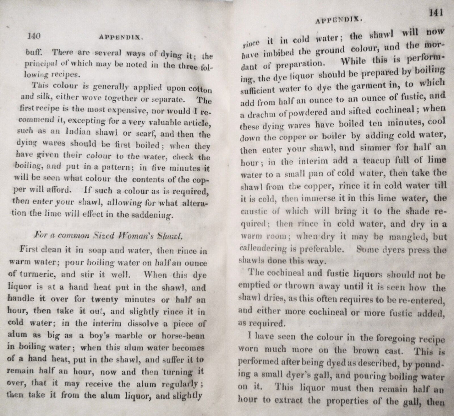 1818 The Family Dyer and Scourer, by William Tucker. 2nd ed
