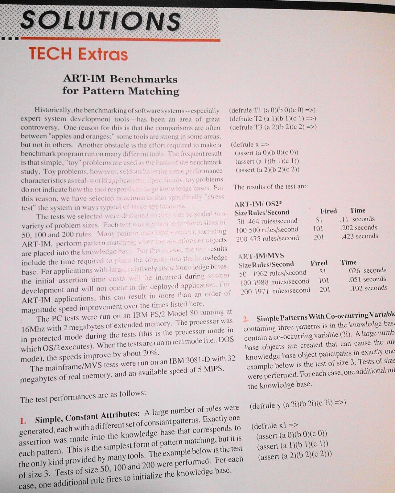ARTLines Vol 1, No 2, April 1990 by Inference Corporation + Background  [ART-IM]