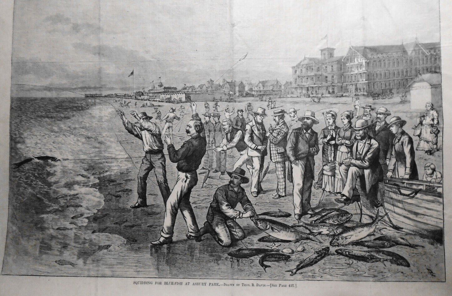 HARPER'S WEEKLY July 3, 1880 - Wreck of the Narraganett; Squidding; Veterans etc