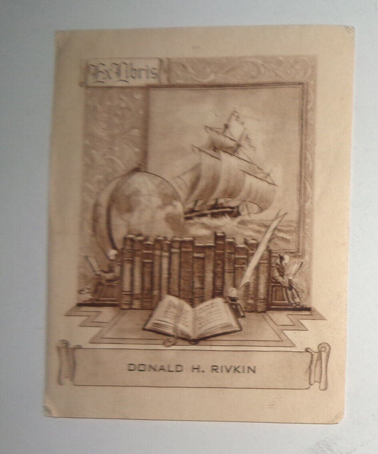 Donald H. Rivkin Ex Libris Bookplate