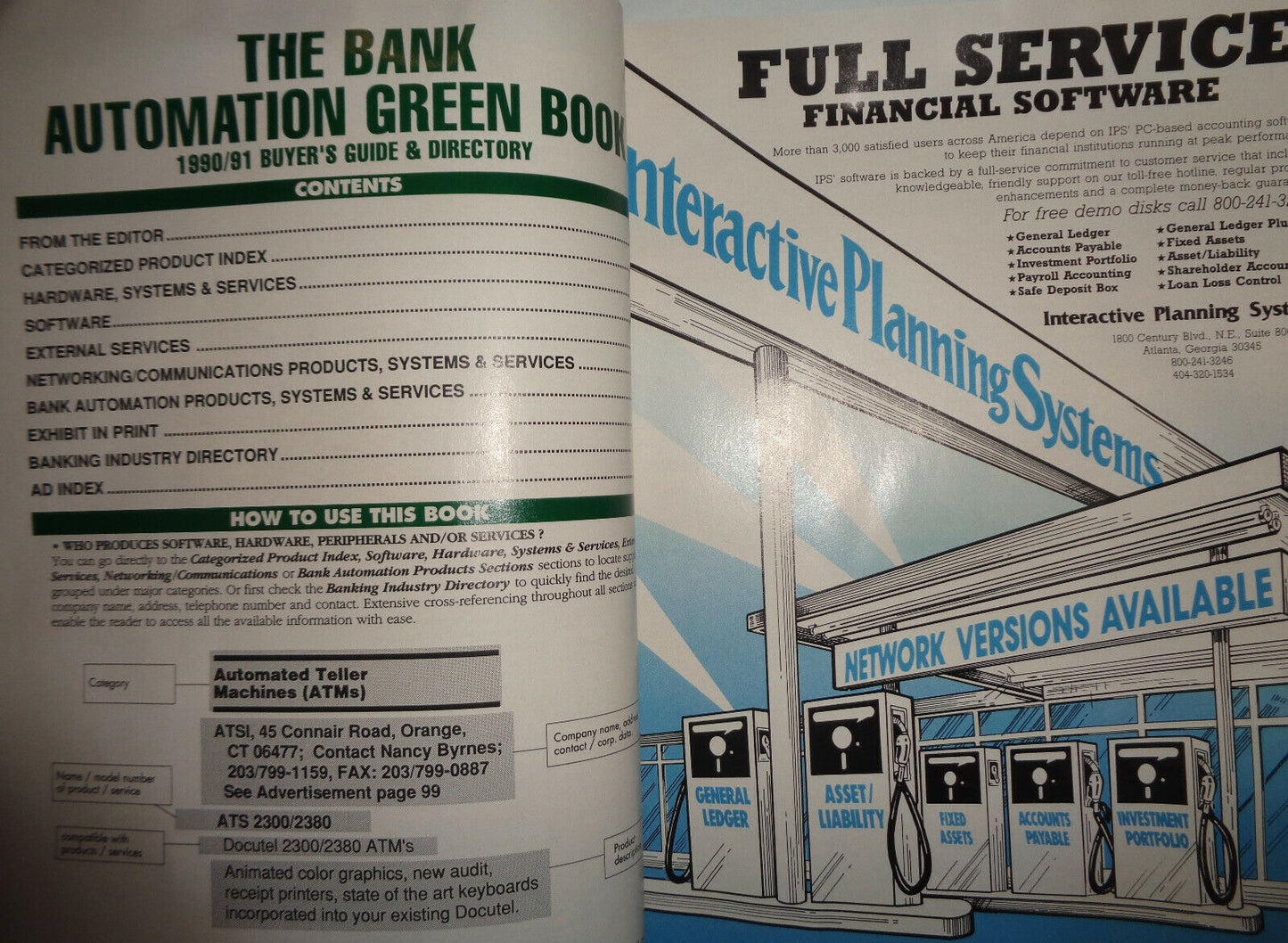 The Bank automation green book : 1990/91 Buyer's guide & directory.