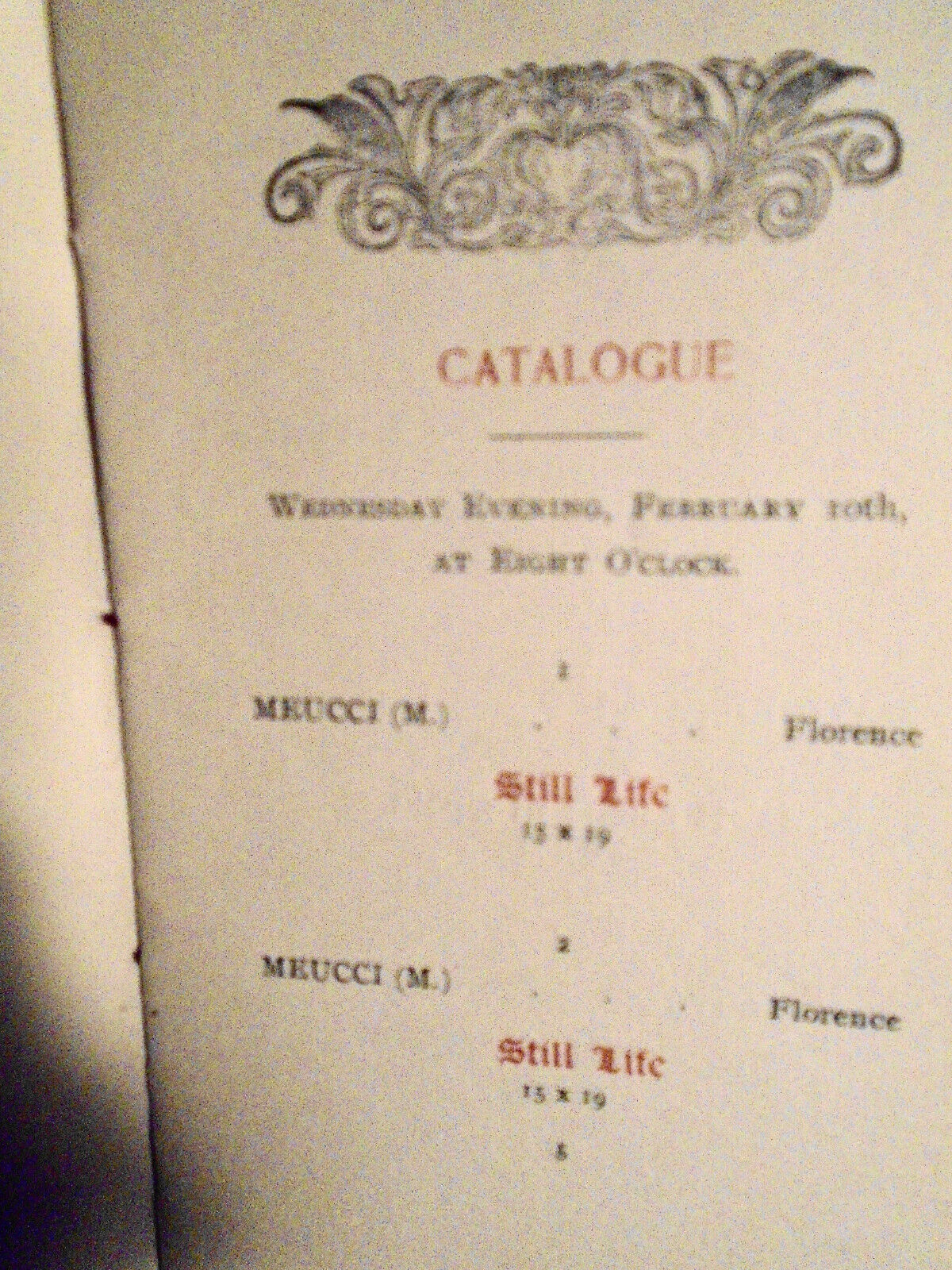 1897 Catalogue Of Modern Paintings.. Estate Of Mrs F G Crosby. 5th Ave Galleries