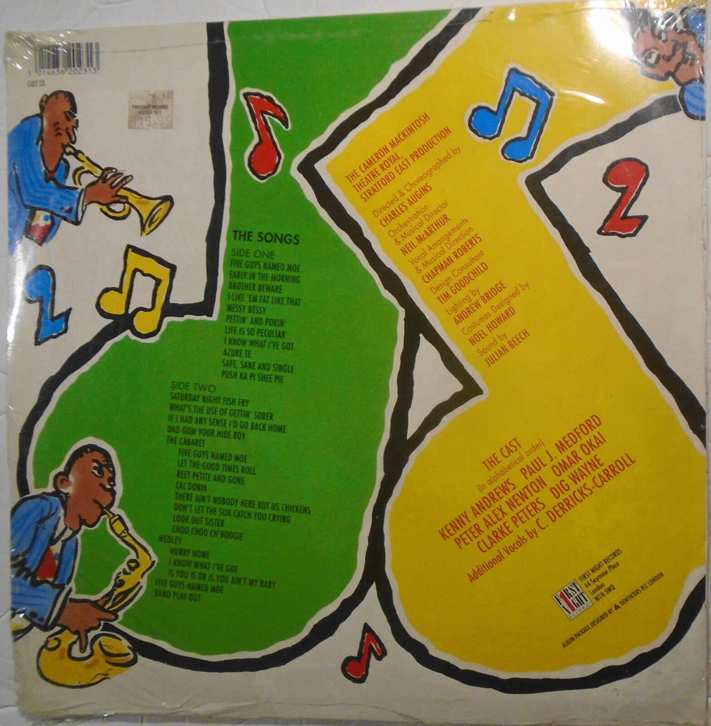 [Louis Jordan] Five Guys Named Moe - vinyl LP-  Original London Cast  **SEALED**