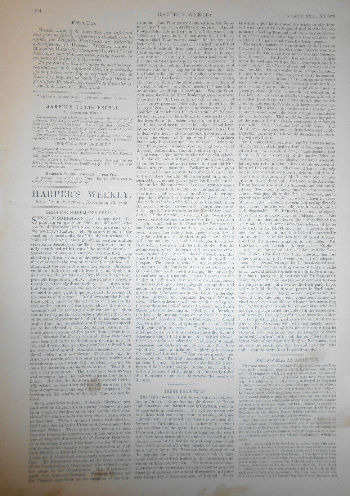 On Board The Puritan -- Getting Aft The Main-sheet. - HW September 12, 1885