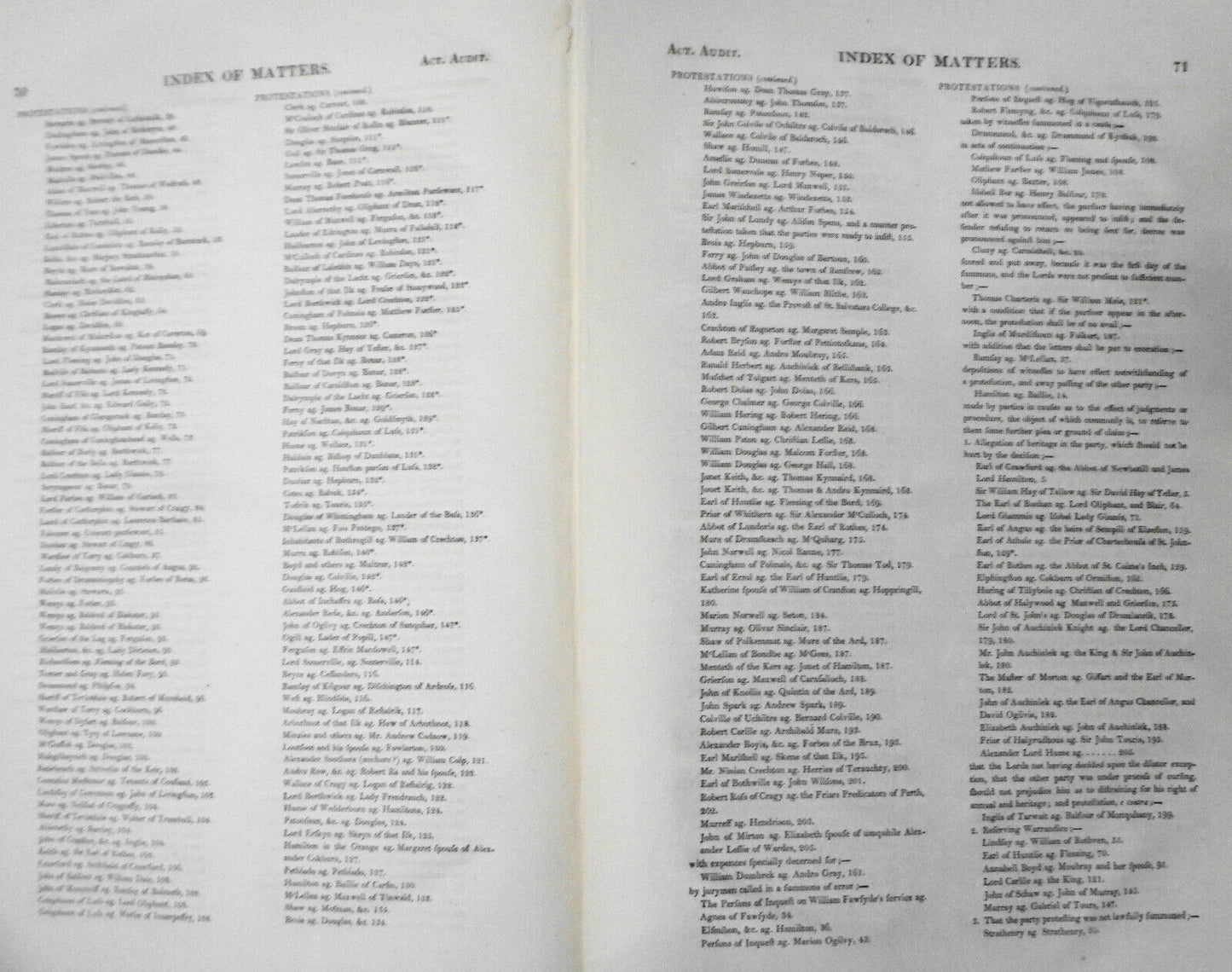 1839 - The Acts of the Lords Auditors of Causes & Complaints, A.D. 1466-1494.