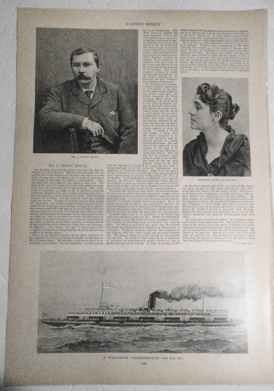 A. Conan Doyle - Story & Print - Harper's Weekly February 18, 1893