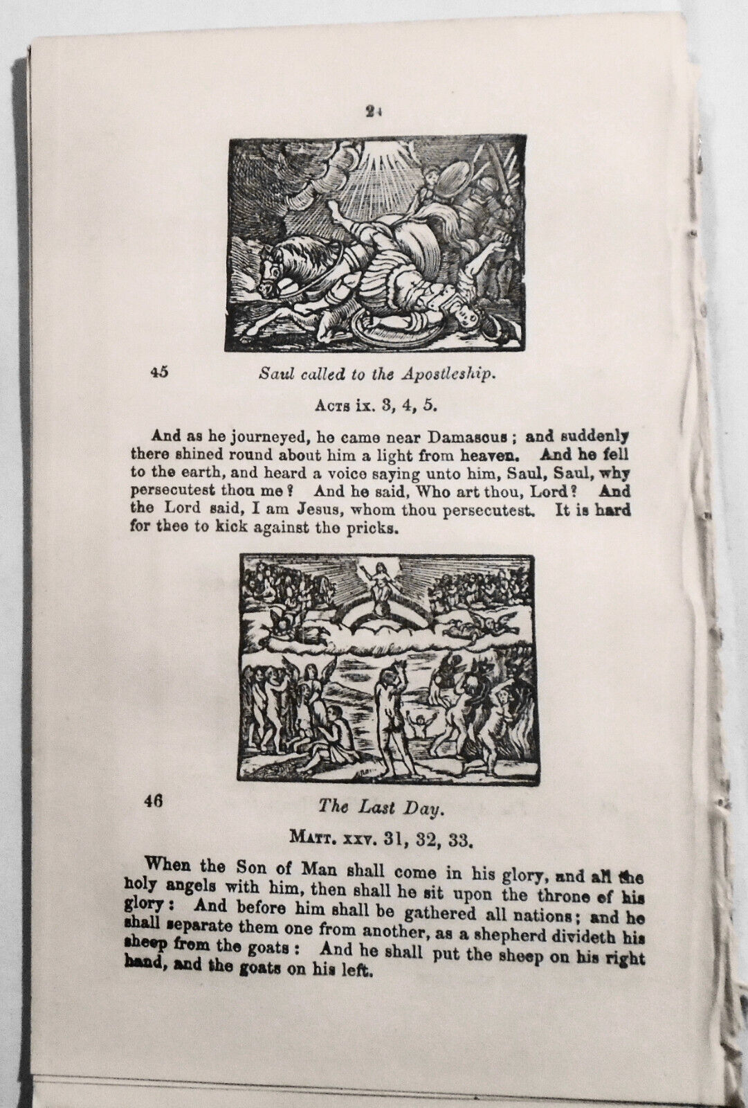 [Chapbook]  The New Pictorial Bible. [1847].