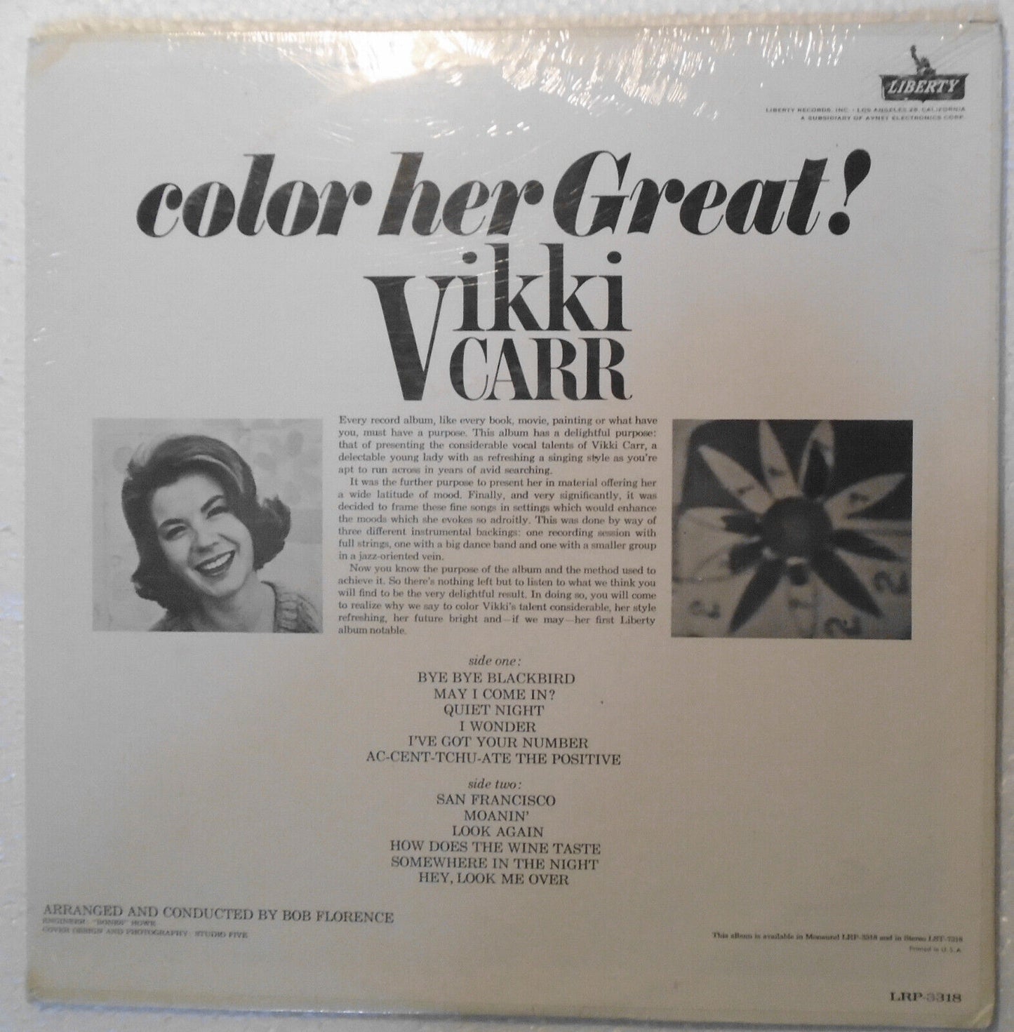 Vikki Carr - Color Her Great - LP - Liberty  LRP-3318, 1963, ***SEALED***