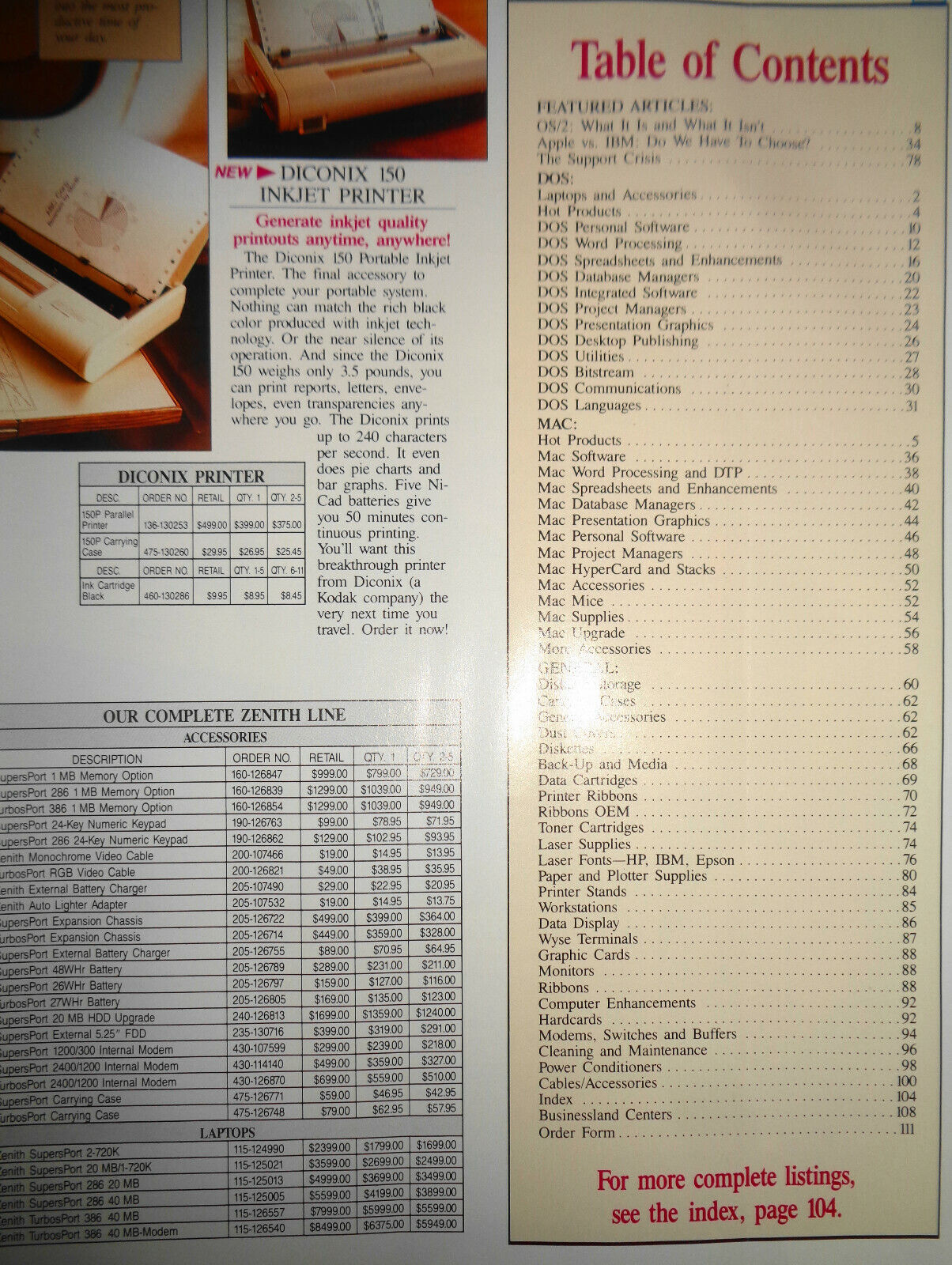 Businessland Catalog, 1980s - Mac & PC Computer Supplies, Accessories & Software