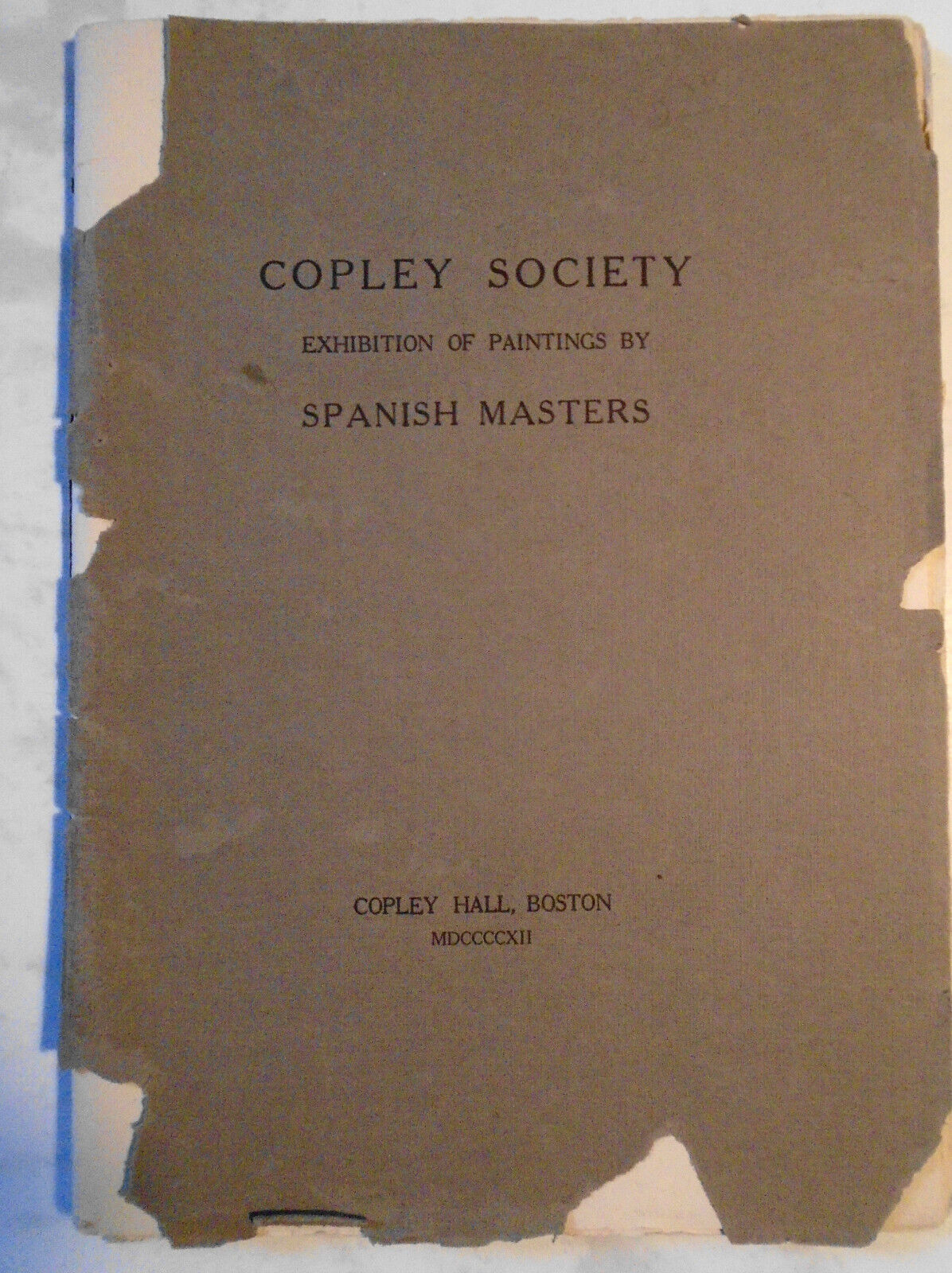 The Spanish school : loan collection : the Copley Society of Boston, Copley Hall