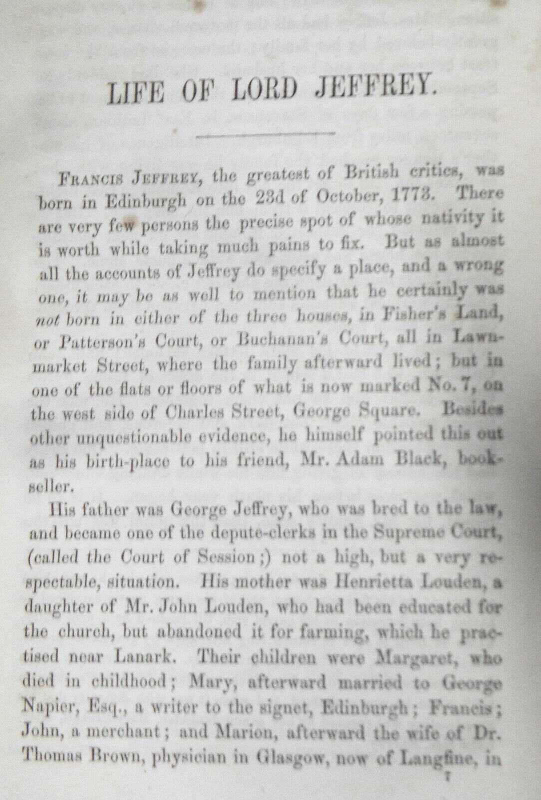 1856 Life of Lord Jeffrey with selection from his correspondence - Lord Cockburn