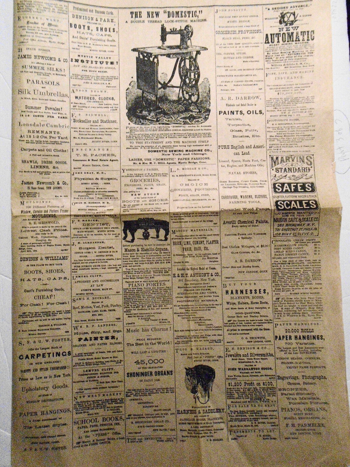 The Mystic Press, July 6, 1876. Stonington Connecticut newspaper (reprint)