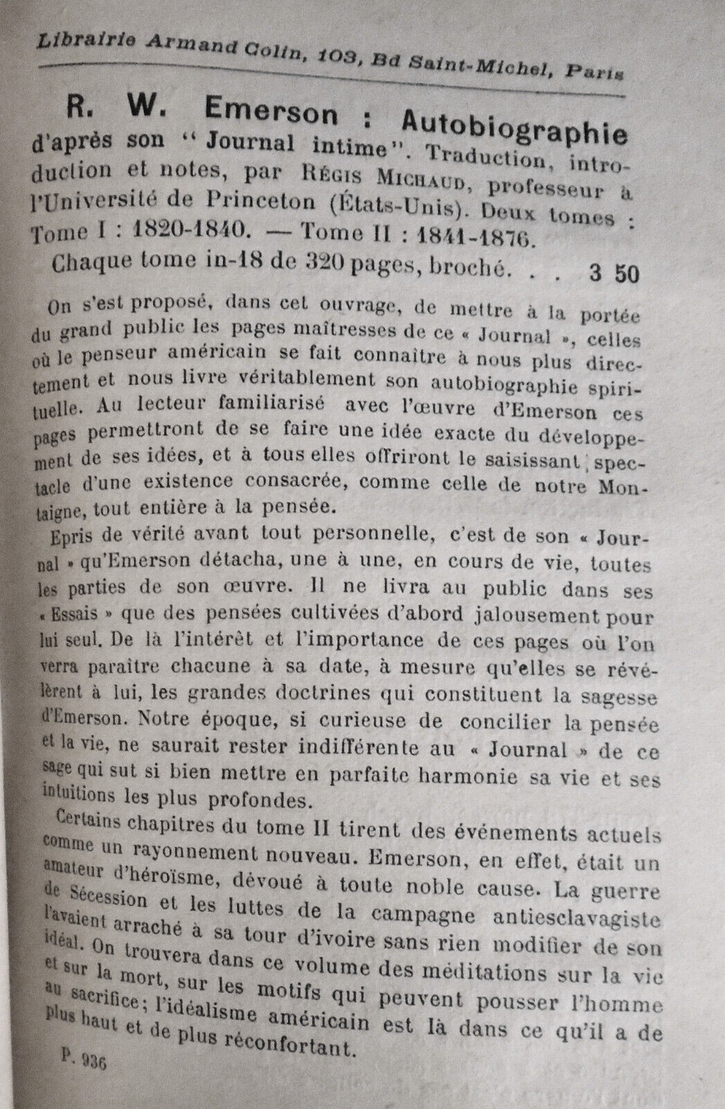 Mystiques et realistes anglo-saxons d'Emerson a Bernard Shaw. Regis Michaud 1918