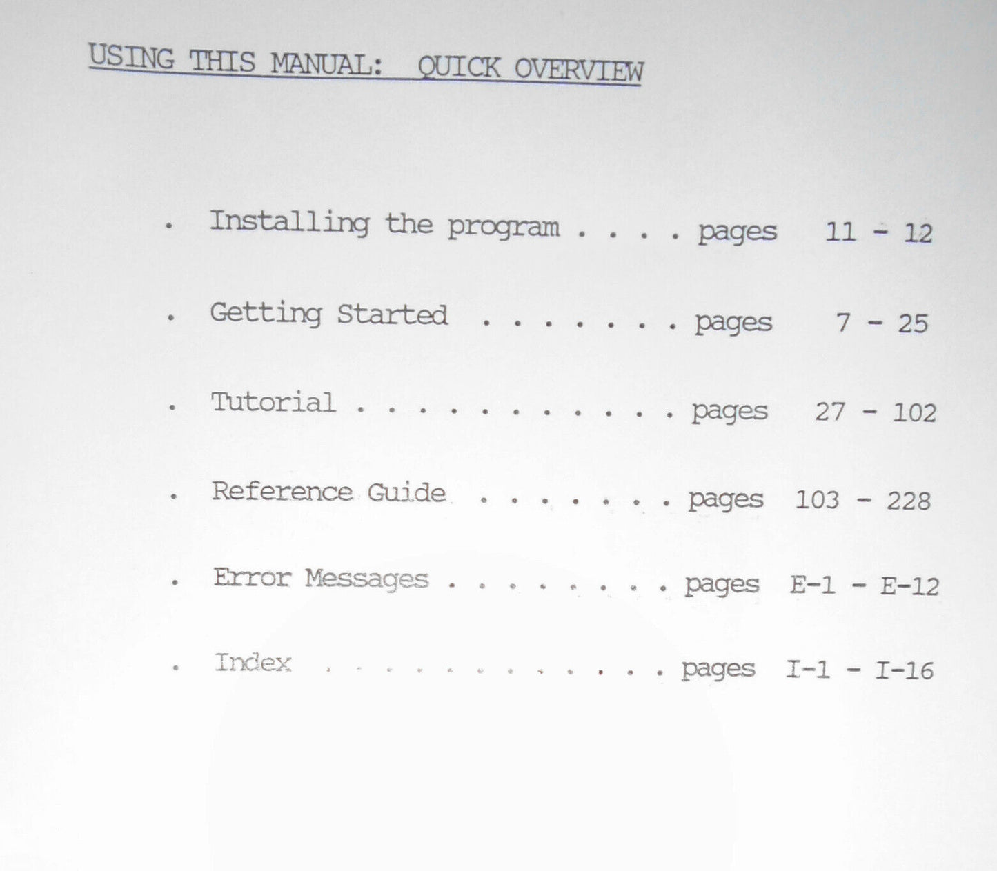 Centerpiece Portfolio Management Software - Trial Program - 1988, for IBM PCs