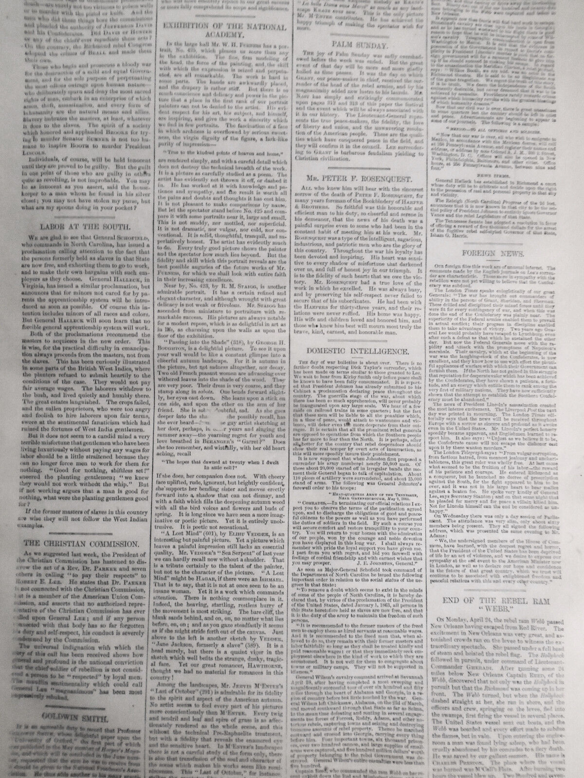 President Lincoln's Funeral - 2 prints   - Harper's Weekly May 20, 1865 original