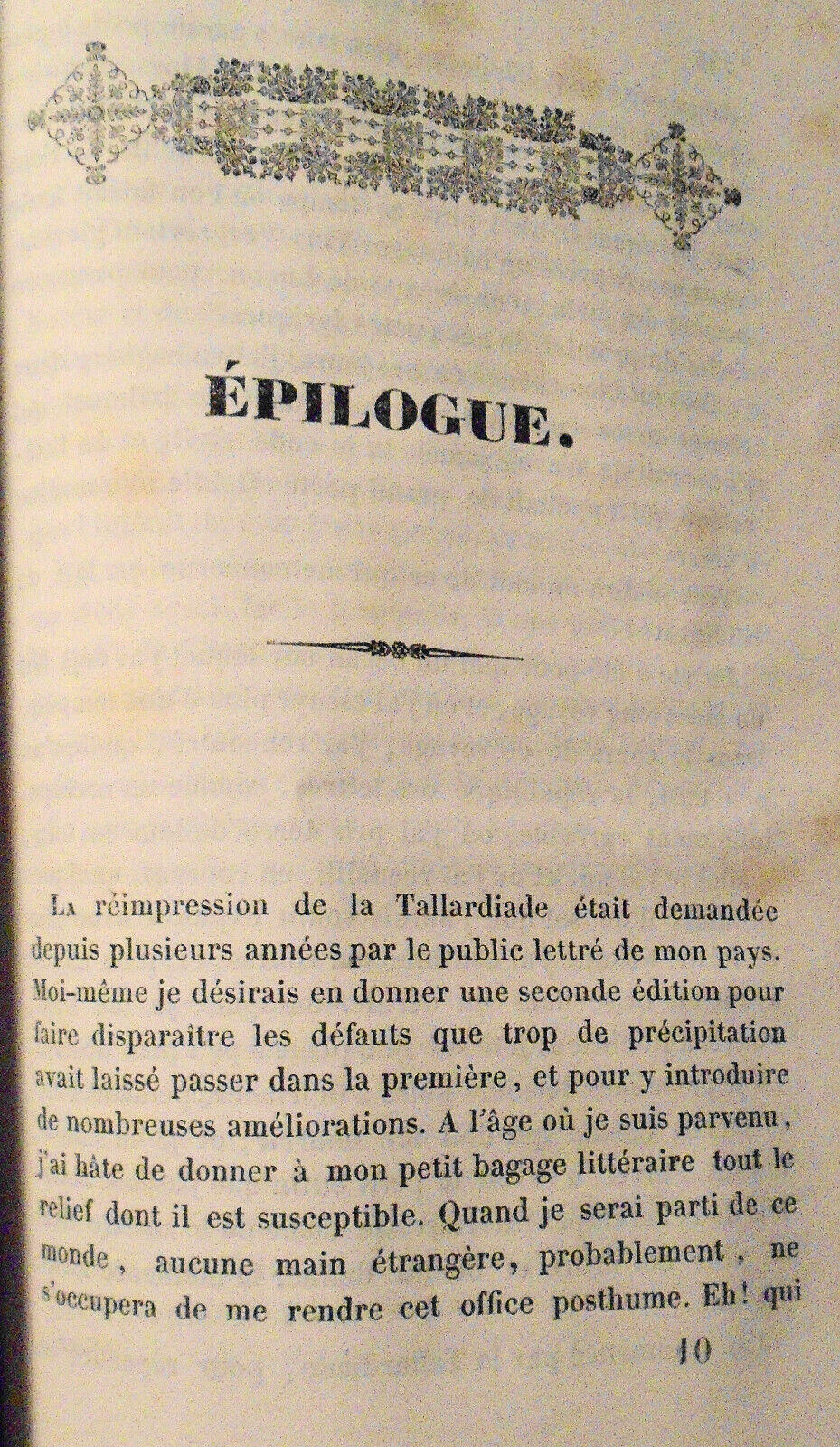 1839 La Tallardiade, poeme en huit chants, par J. Faure. 2e edition