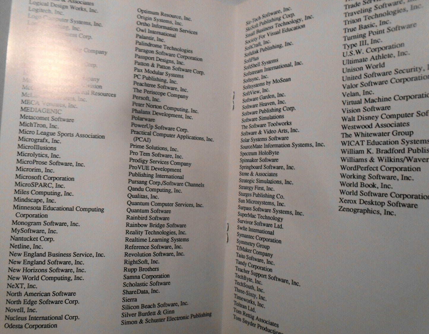 Software Publishers Association Membership Application and Literature - 1989