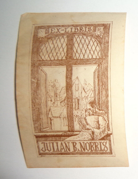 Julian B. Norris - Ex Libris Bookplate - 1920's