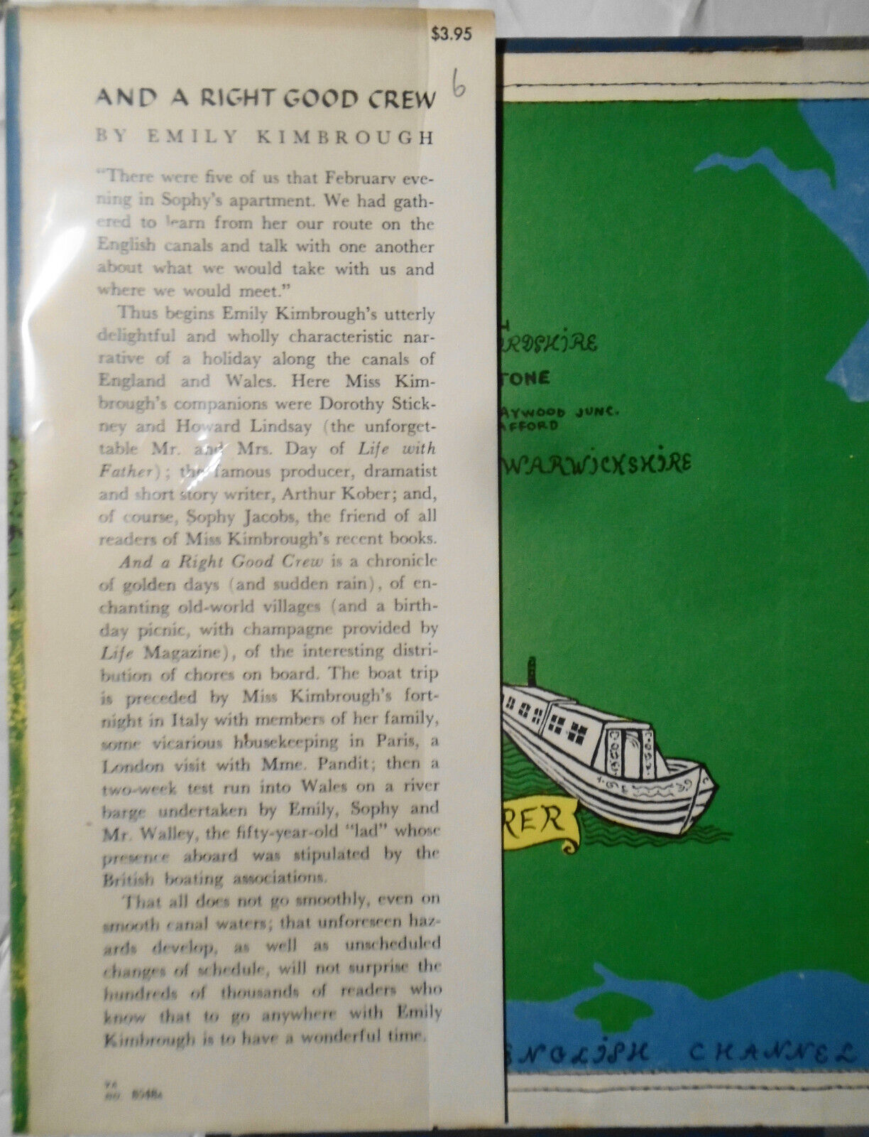 And a Right Good Crew, by Emily Kimbrough. SIGNED. 1958 HC/DJ
