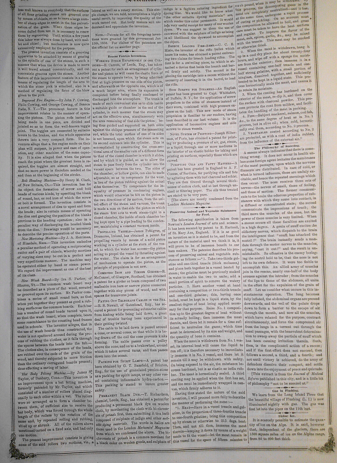 Scientific American, January 26, 1856. Original complete issue.