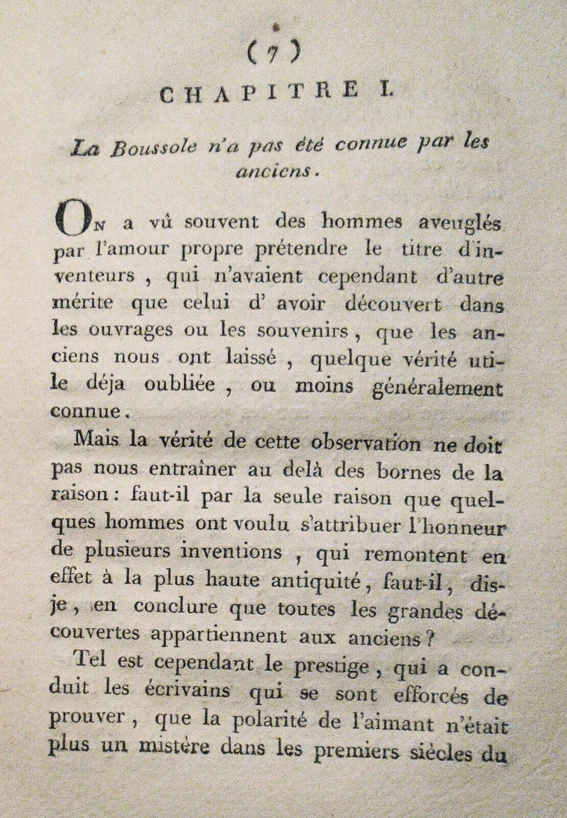 1808 [Compasses] De l'Invention de la boussole nautique, by Flaminius Venanson.