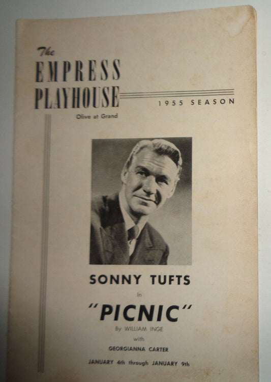 "PICNIC" - PROGRAM - ST LOUIS: THE EMPRESS PLAYHOUSE with CHRISTINE JORGENSEN AD