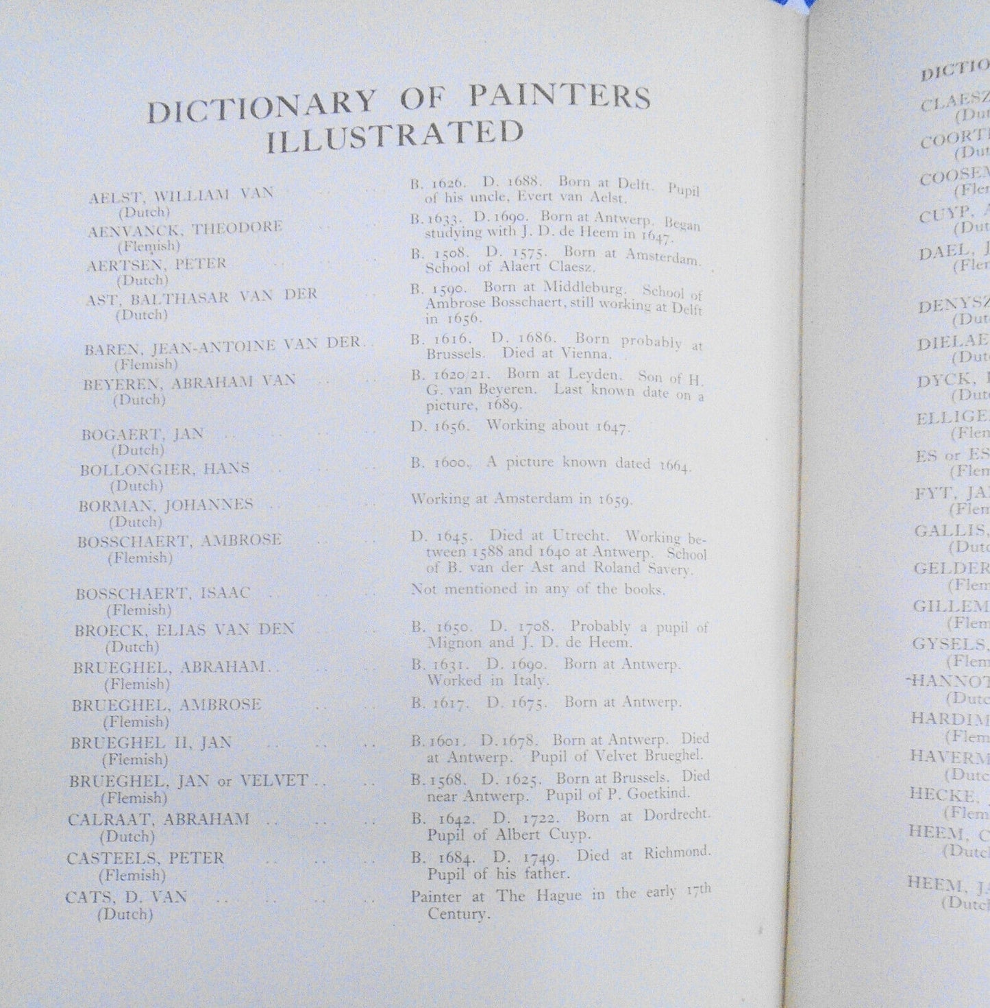 1928 Dutch & Flemish Fruit & Flower Painters of  17th & 18th Centuries - 1st ed