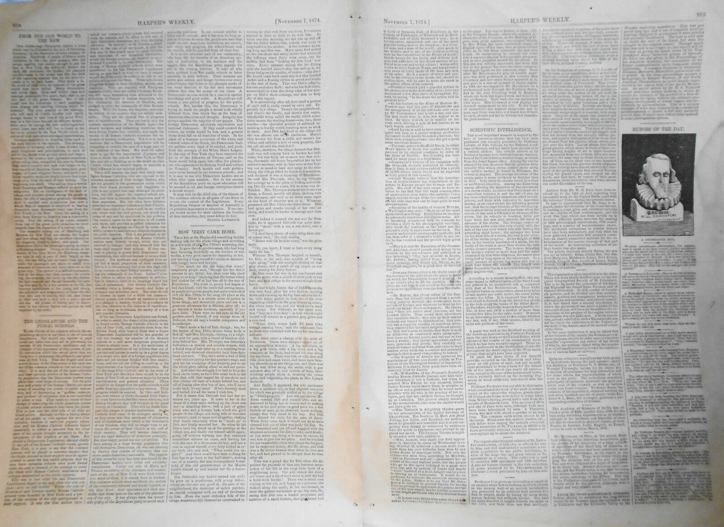 From the Old to New World - German Emigrants for New York - Harper's Weekly 1874