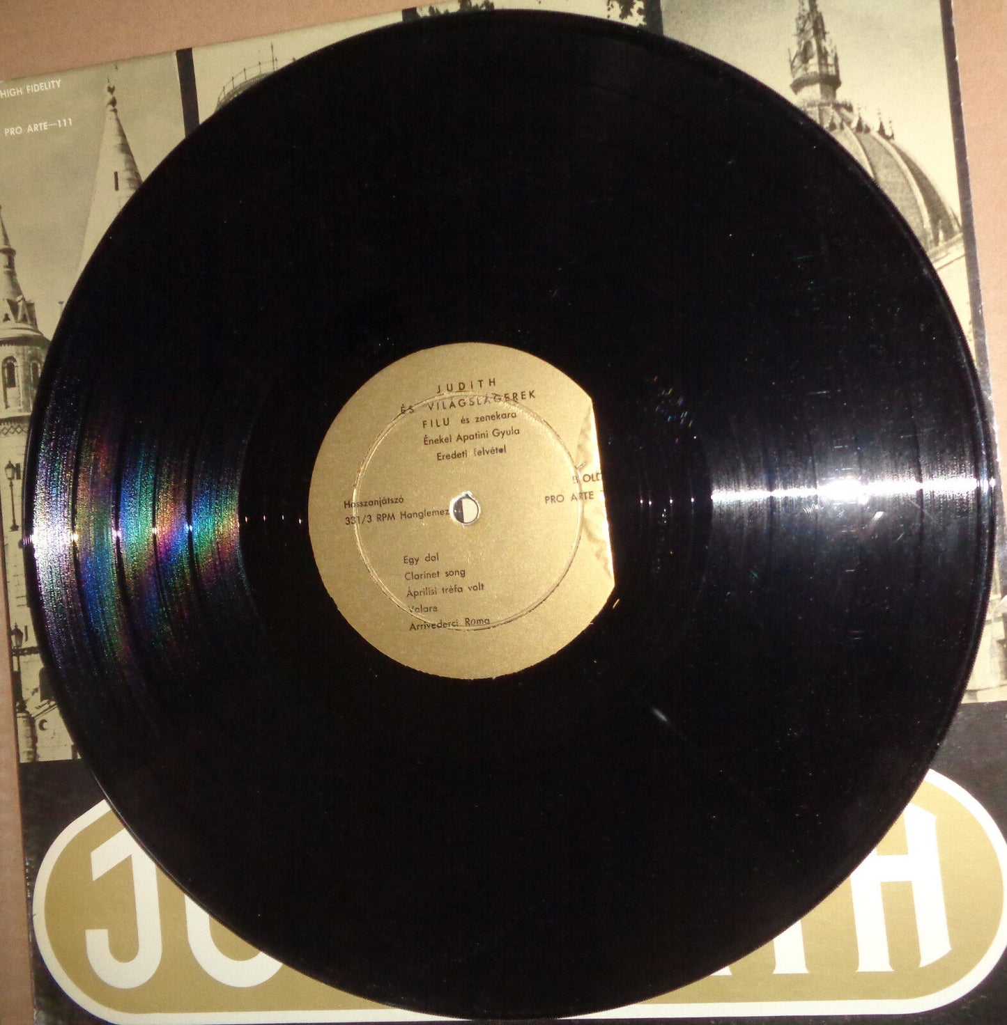 JUDITH ES VILAGSLAGEREK - vinyl LP Gyula Apatini, Filu George Vig, Zolan Zorandy